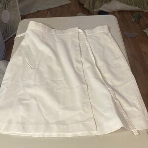 SKU #48 Allure white Wrap Midi Skirt